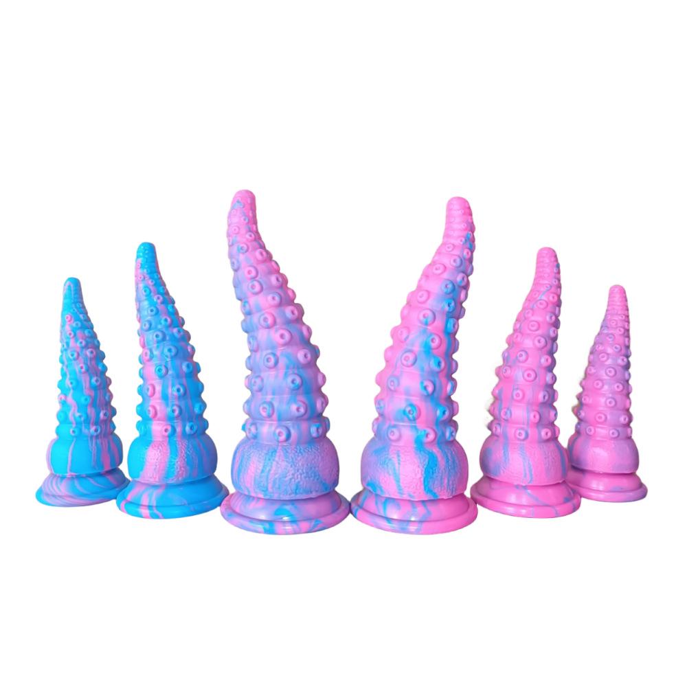 Doprava zdarma Velké silikonové chapadlo chobotnice dildo a anální kolík sexuální hračka