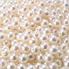 50/400 PZ Perle di Plastica ABS Perline Rotonde Sfuse Artigianato Per la Creazione di Gioielli alla Moda Acrilico Fai da Te Perle Imitazione 4mm/6mm/8mm/10mm/12mm