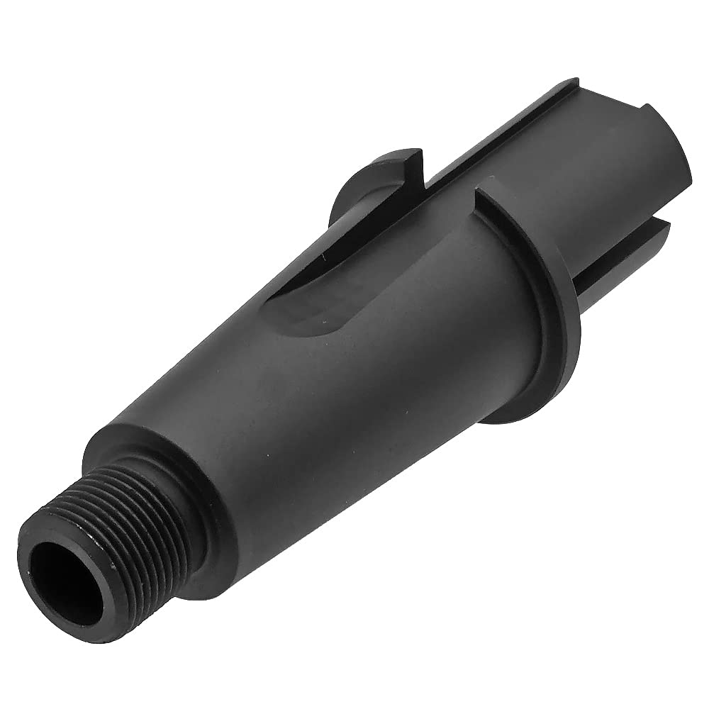 Ryohin Buhin Standard Electric Gun/WA GBB M4 Compatible Outer Barrel & Extension Barrel Set, 14mm, CCW Thread, Metal - Black