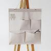 4/7 Pockets Cotton Wall Hanging Storage Bag Multilayer Closet Door Closet Storage Bag Organizer Home Cosmetics Toys