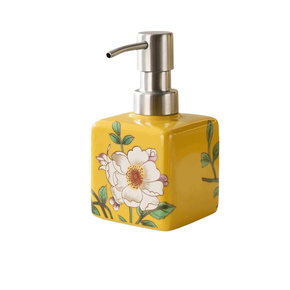 

Дозатор для мила 200 мл Керамічна пляшка для лосьйону Креативна пляшка для миття рук Для шампуню Гелю для душу yellow-1