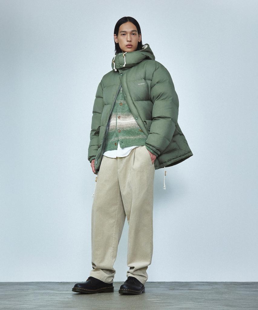 COVERNAT [Easy Pants] Regular Corduroy Pants Beige