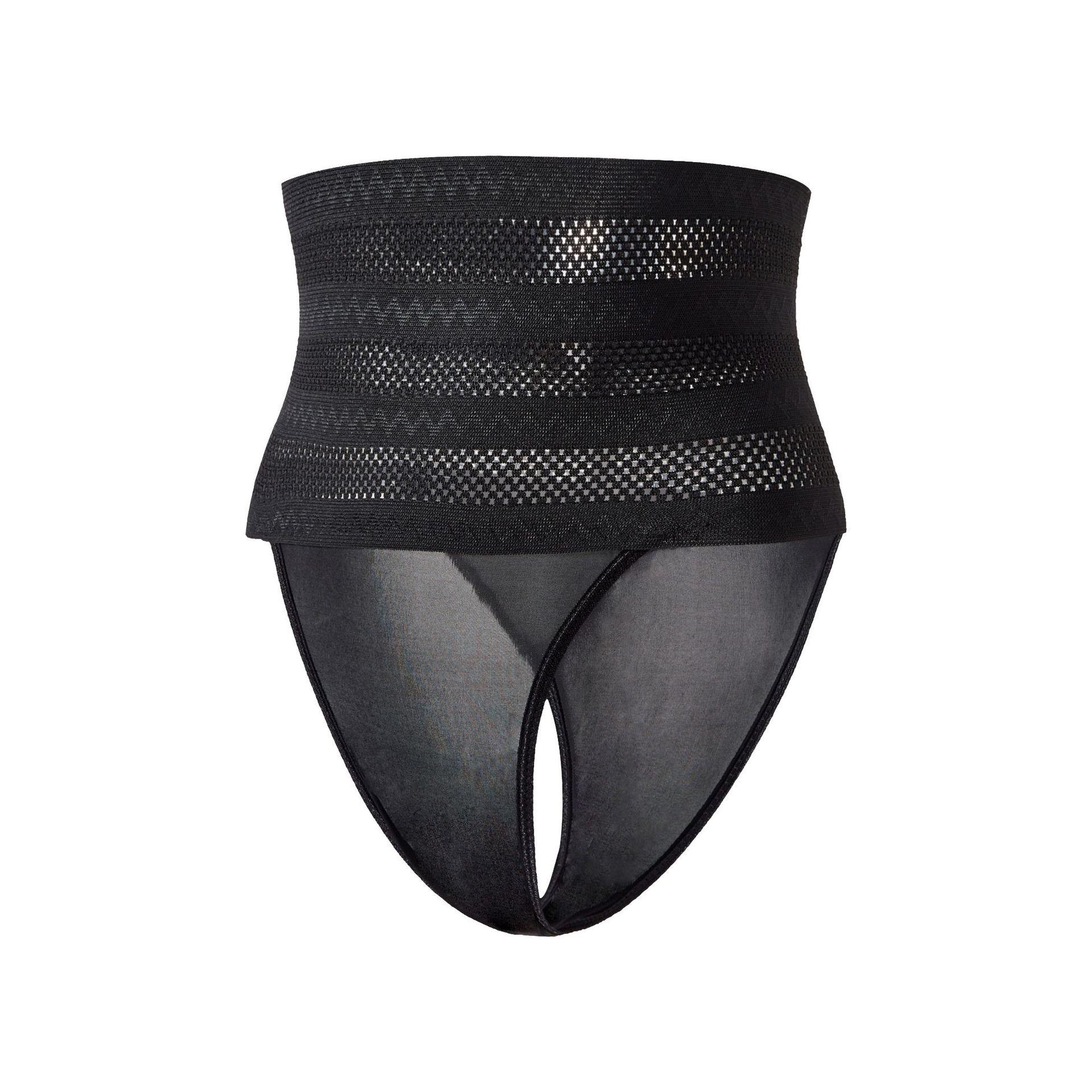

Женское нижнее белье для похудения Firm Control Thong с высокой талией Body Shaper Трусики Butt Up Корректирующее белье Тонкие пояса Корсет Waist Trainer M чёрный