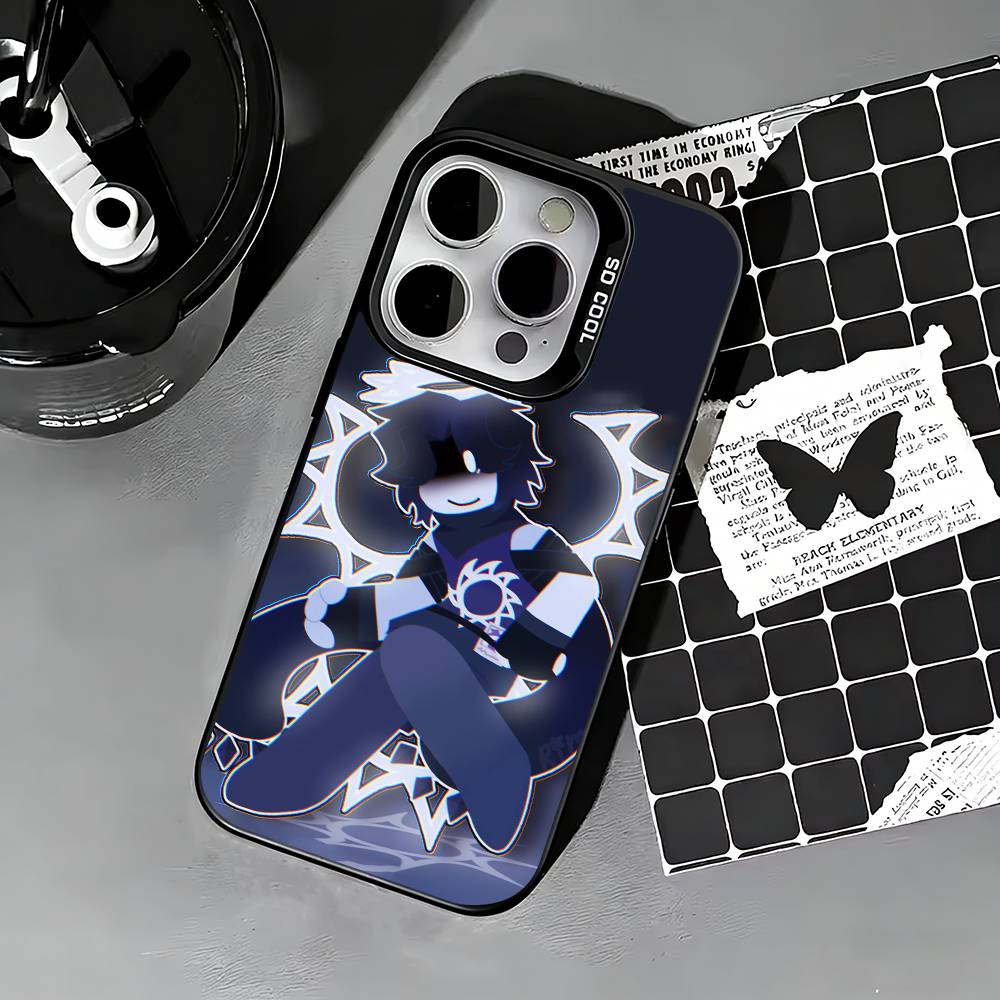 Horror Game T-TwoTime F-Forsaken Phone Case For iPhone 17,16,15,14,13,12,11 Plus,Pro Max,XS,Colored silver phone case