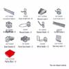 Mobile Hardware Tool & Material Rack with Pegboard & Parts Box Display