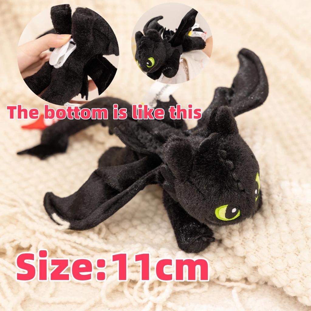 Potdemiel With Tag How To Train Your Dragon Plushies Stuffed Anime Night Fury Doll Plush Toy Cartoon Black Dragon Xmas Gifts