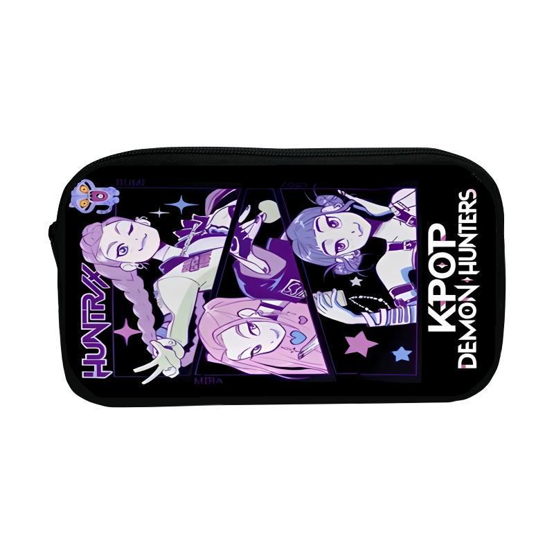 K-Pop Demon Hunter Girl Group Large Capacity Customizable Student Pencil Case Storage Bag