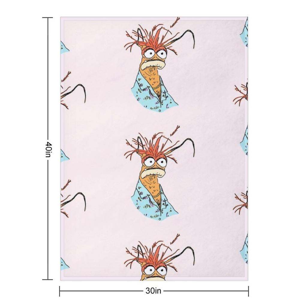 pepe the king prawn. Throw Blanket Plush Picnic Beach blankets and throws Blankets