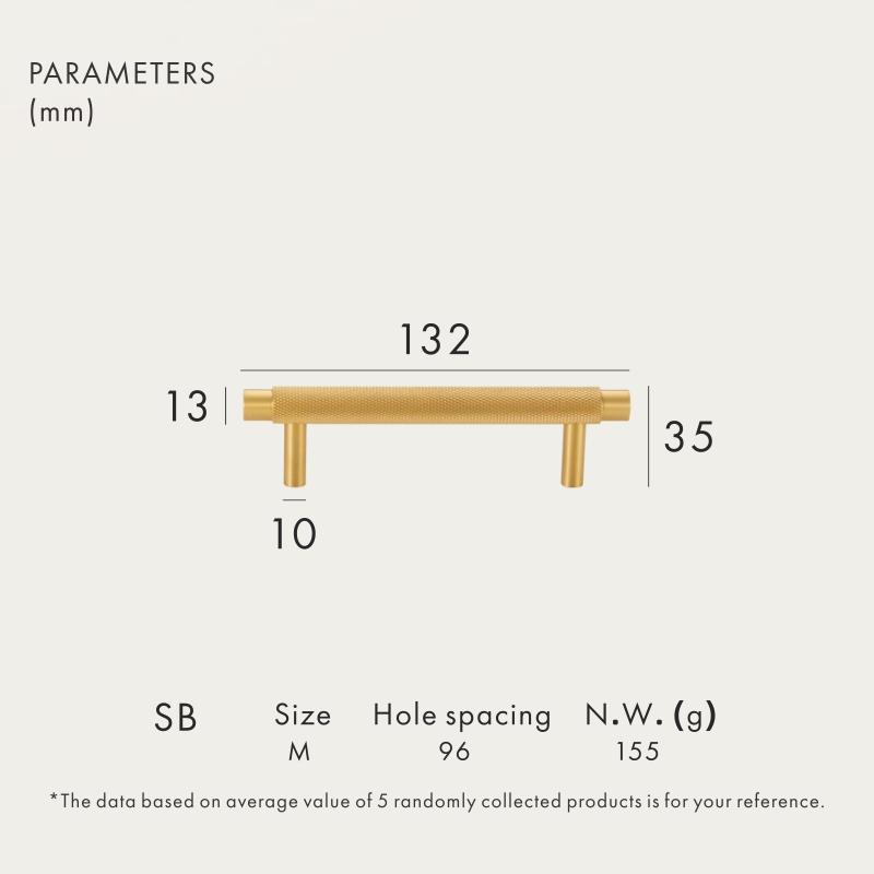 Dooroom Brass Furniture Handles Modern Knurled Antique Brass Cupboard Wardrobe Dresser Shoe Box Drawer Cabinet Knobs T-Bar