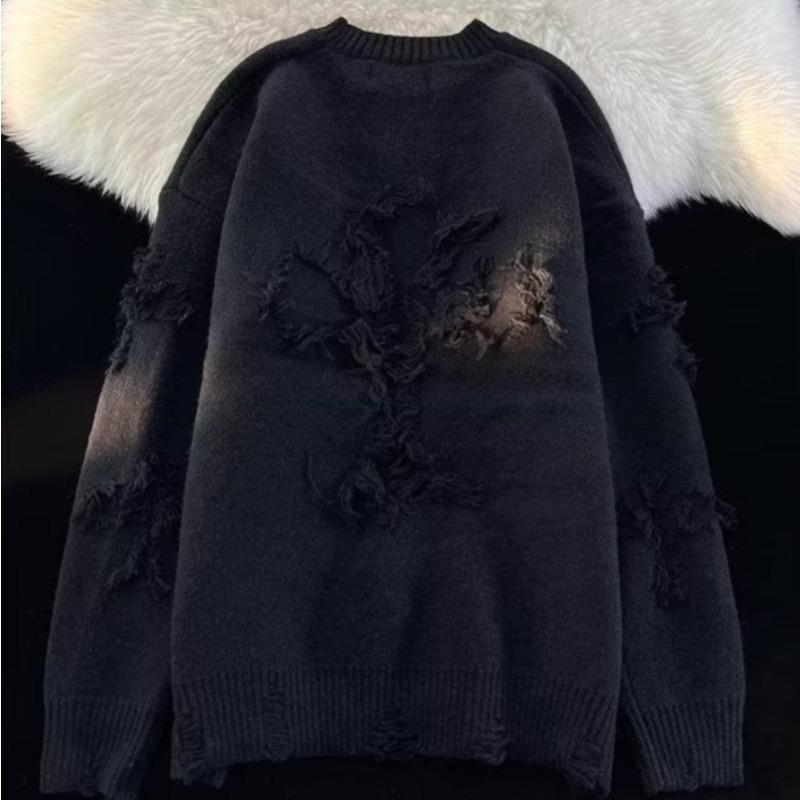 Einfarbiger Rundhalspullover für Damen im Herbst