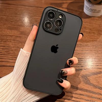 Luxury Shockproof Matte Phone Case For iPhone 17 16 15 14 13 12 11 Pro Max XR XS X 7 8 Plus Mini SE 2 Bumper Transparent Cover