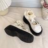 2025 Spring and Summer New French Versatile Mary Jane Single Shoes Women's Retro Style Japanese Thick-soled Heightening Women's Single Shoes