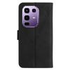 For Infinix Note 50 Pro 4G/50 4G Case Skin Touch Lines Imprinted PU Leather Flip Phone Cover
