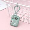 Student Mini Calculator Watch Pendant - Electronic Time Telling Clock Keychain