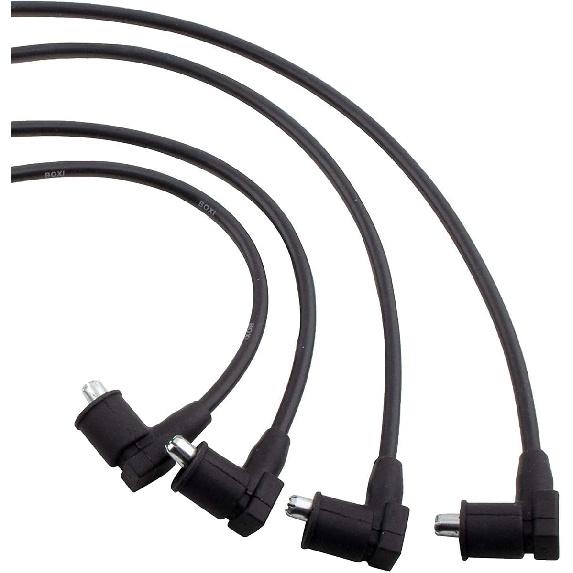 Set of 4 Ignition Spark Plug Cable Wire Set for Hyundai 96-12 Elantra/ 97-08 Tiburon/ 05-08 Tucson, for Kia 10-11 Soul/ 04-09 Spectra/ 05-09 Spetra5/