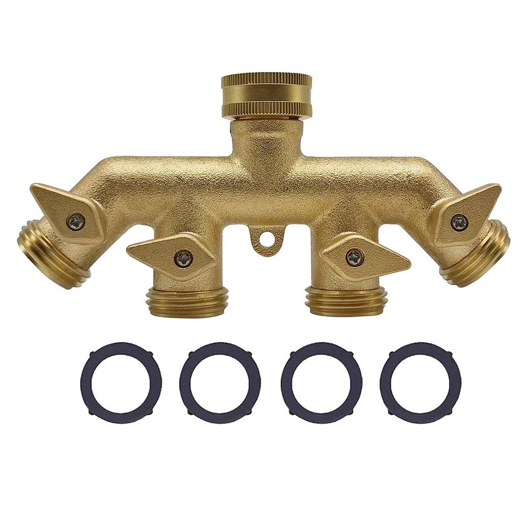 

Разветвитель садового шланга, 4-ходовые соединители для шлангов, распределитель воды