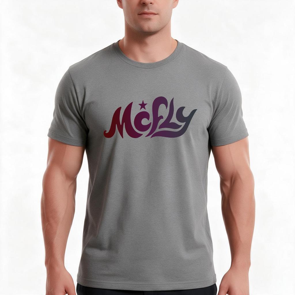 Mcfly Tshirt Summer Casual Cotton Tee Oversized Streetwear Tops Vintage Graphic Print Loose Fit Short Sleeve 100 Cotton