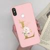 Case For Xiaomi Mi A2 A 2 Lite A1 A 1 MiA2 MiA1 Cute Letters TPU Silicone Bumper Soft Back Cover for Xiaomi Mi 5X 6X Phone Case
