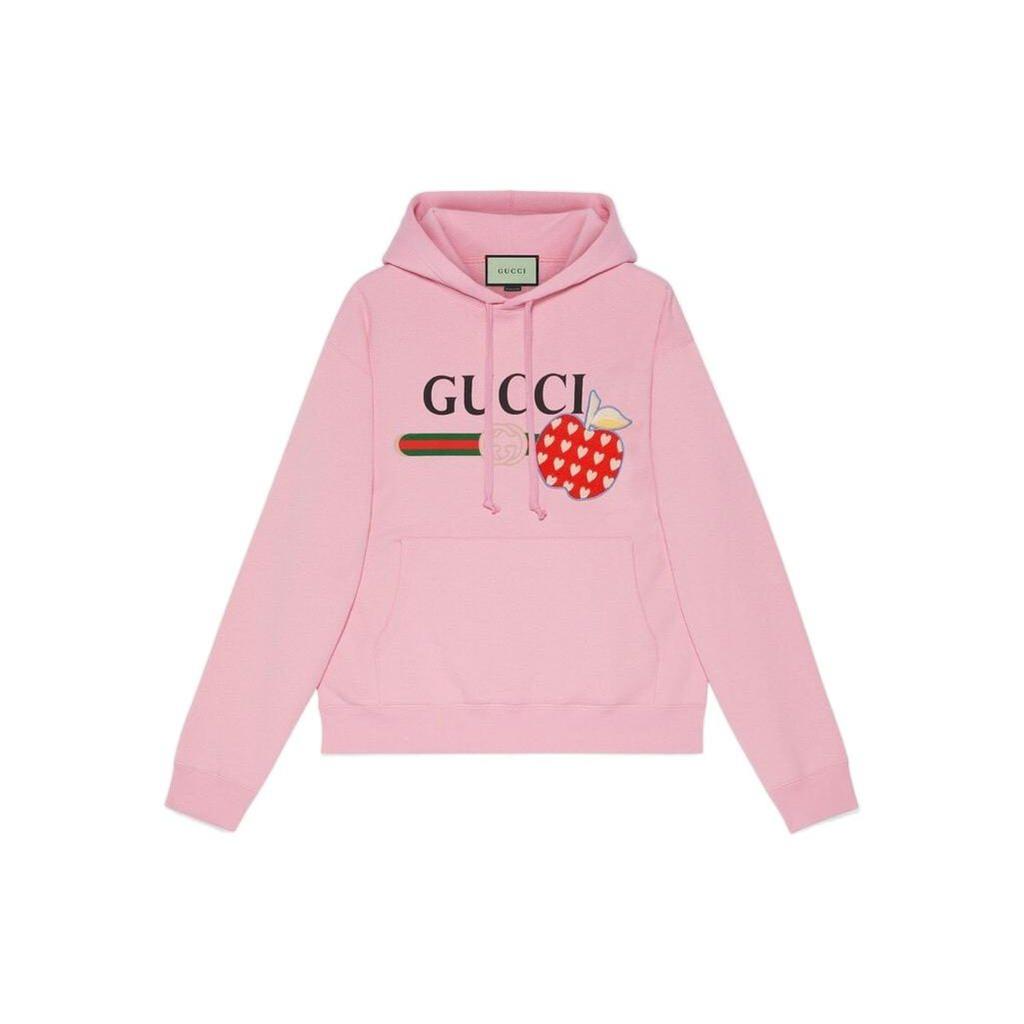Gucci Sweatshirts Men's Pink Hooded Moderate Regular 626989-XJDOR-5904