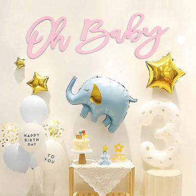 1 Set Cartello Oh Baby Lettere di Legno Decorazione Murale per Casa Soggiorno Camera da Letto Sfondo Decorazione Baby Shower Genere Neutro Festa di Compleanno