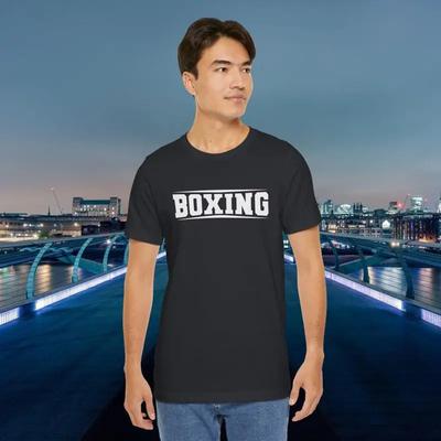 Boxing T Shirt Sportswear Gym Clothing For Boxers Fans and Sport Enthusiasts