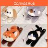 Cartoon Simulation Fox Koala Dog Cat Plush Patter Ring Cute Children Gift Doll