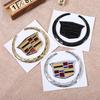 ABS Car Front Grille Center Emblem Cover for Cadillac SRX ATS XTS Front Rear Trunk Badge Sticker Decoration Exterior Accessories