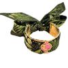 European and American Wide Version Hollow Bracelet Sun Moon Shape Silk Scarf Bracelet Women