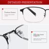 Simple Frame Vintage Reading Glasses Progressive Multifocal Anti-Blue Light Ultra Light Glasses