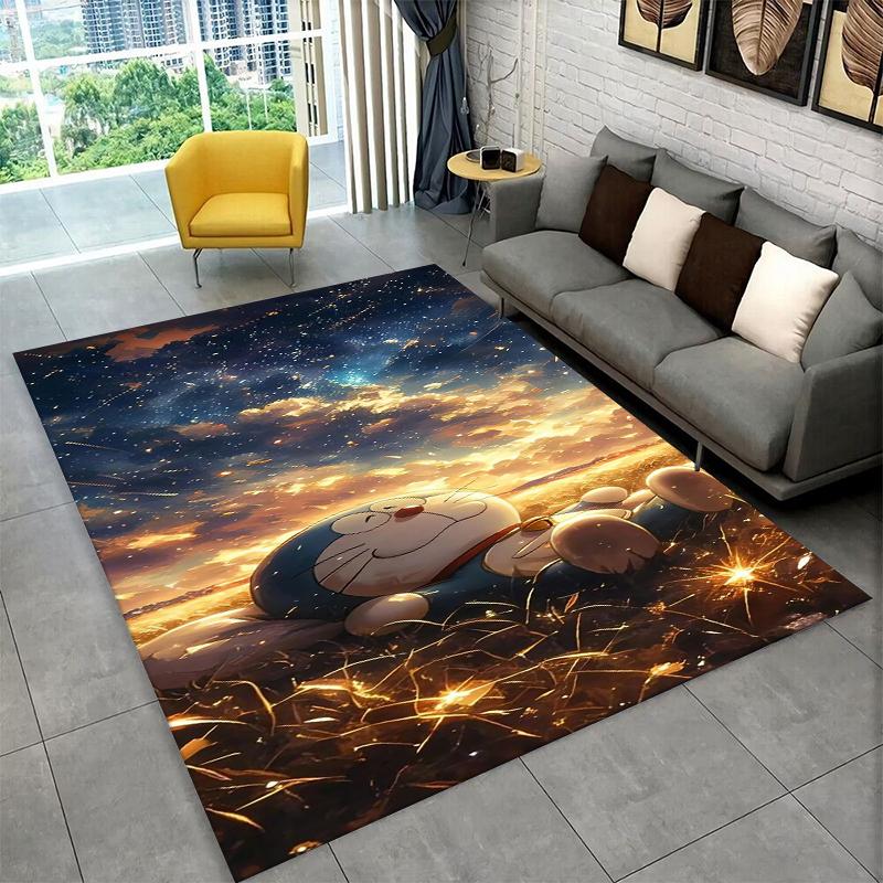Cartoon D-Doraemon Dream Anime Carpet Rug for Playroom Bedroom Living Room Sofa Home Decor,kid Area Rug Non-slip Floor Mat