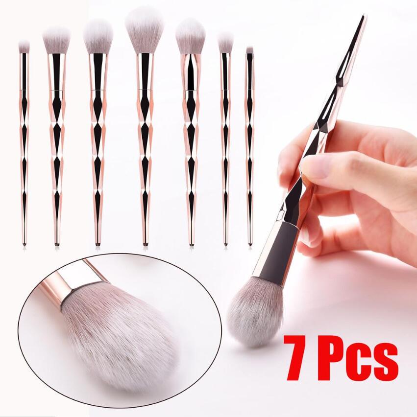 7PCS Foundation Cosmetic Eyebrow Eyeshadow Makeup Brush Sets Tools