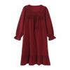 Couple Red Pajamas Spring and Autumn Cotton Pajamas Natal Year Wedding Newlywed Loungewear One Man and One Woman Pajamas