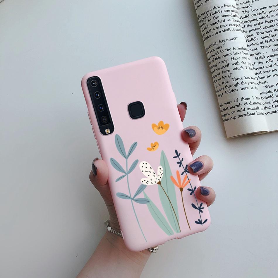 Flower Phone Case For Samsung A9 2018 A920 SM-A920F Back Cover Silicone Painted Soft Fundas for Samsung Galaxy A9 A 9 2018 Cases