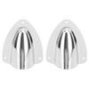 1 Pair Stainless Steel Clam Shell Vent Polished Marine Wire Cable Vent Cover for Yacht Boats Fishing Boats 100mm 3.93in