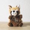 Take Off Red Panda Plush Toy Strap with Initial Charm [A] Angel's Mischief Series