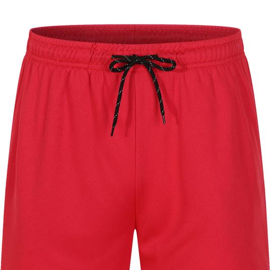 Men Shorts Elastic Waist Adjustable Drawstring Wide Leg Shorts with Pockets Solid Color Beach Casual Shorts