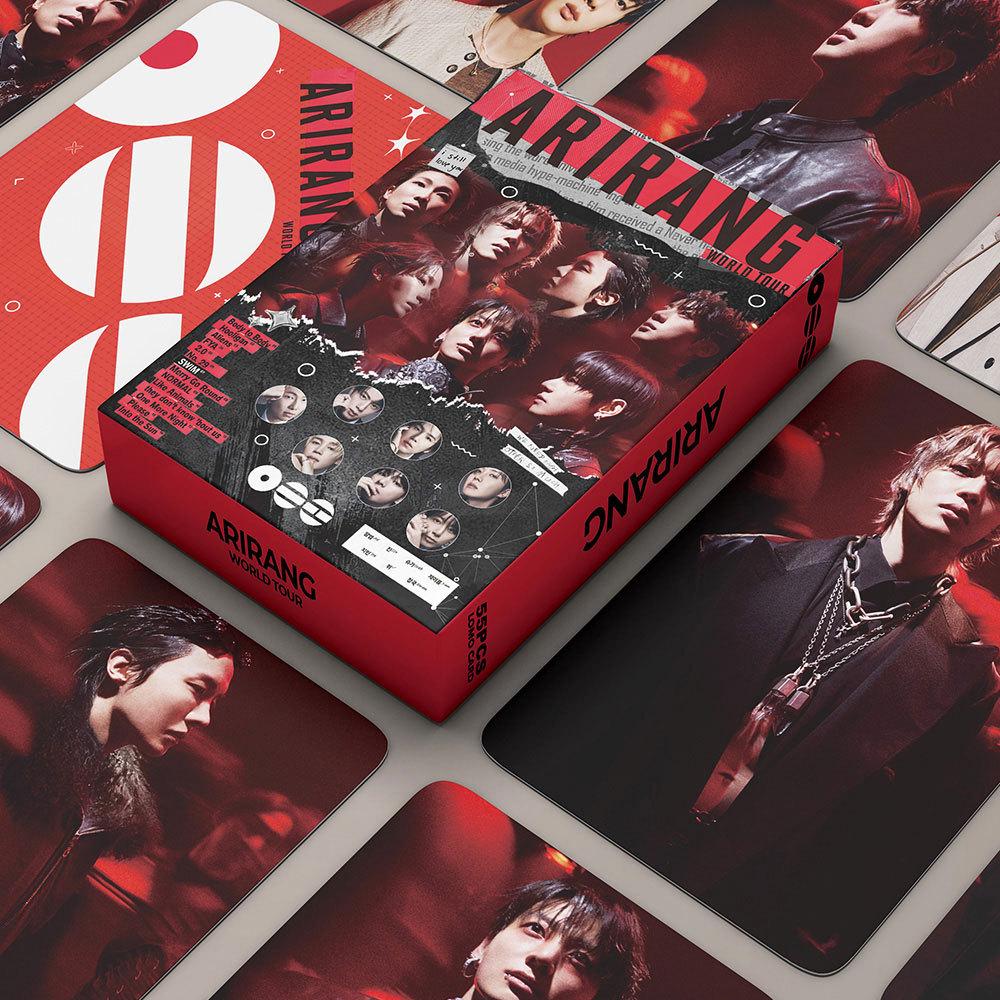BTS World Tour ARIRANG LOMO Card Set: 55 Handmade Bangtan Photo Mini Cards