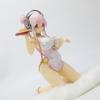 17cm Anime Figures Super Sonico China Dress Cheongsam Sexy Girl Action Figure Adult Collectible Model Doll Ornament Toys Gifts