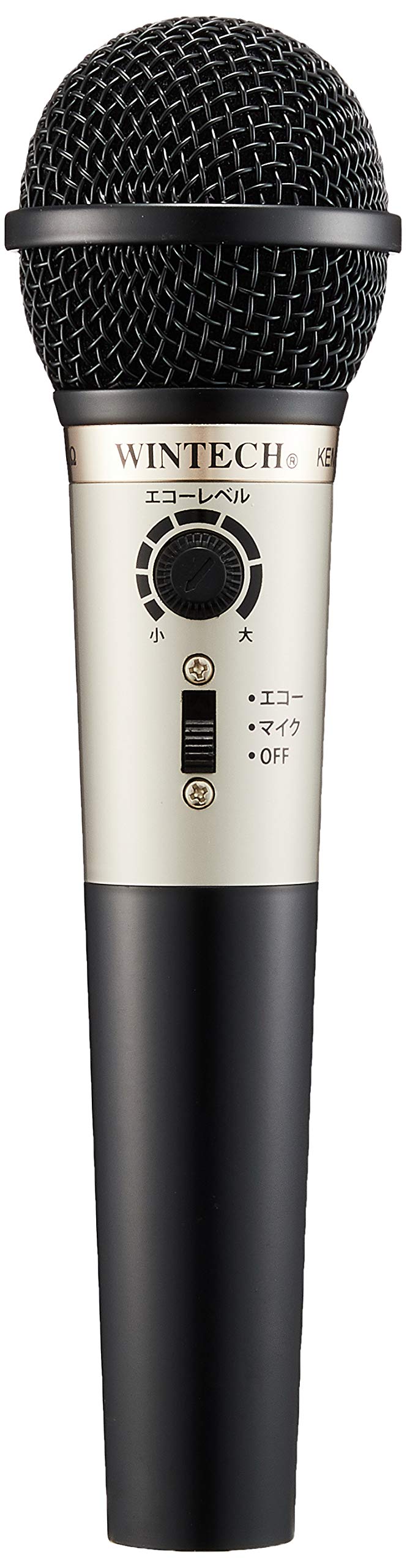 

WINTECH Karaoke Echo Microphone Black x Gold KEM-02