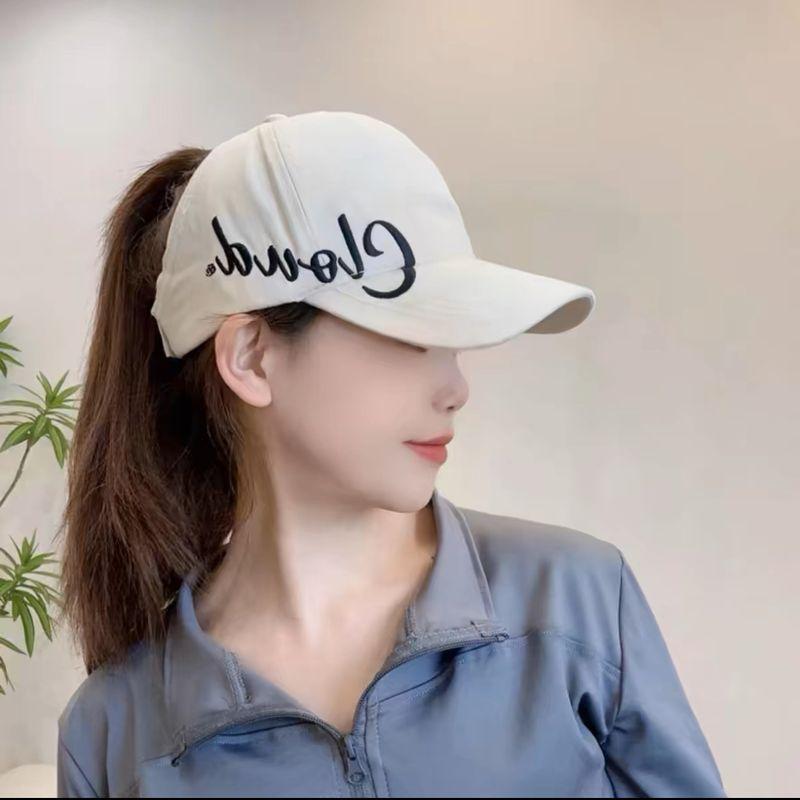 

Air Top Sun Hat Women s 2025 New Arrival Summer Sun Hat Casual All-Matching Baseball Cap Face-Looking Small Peaked Cap Clod-half empty top beige (no holes) All yards
