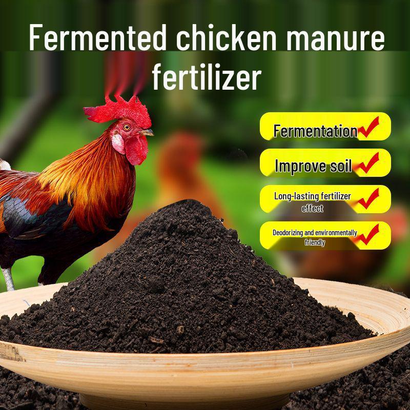 Organic Sheep and Chicken Manure Fertilizer for Vegetables, Fruits, and Fruit Trees
