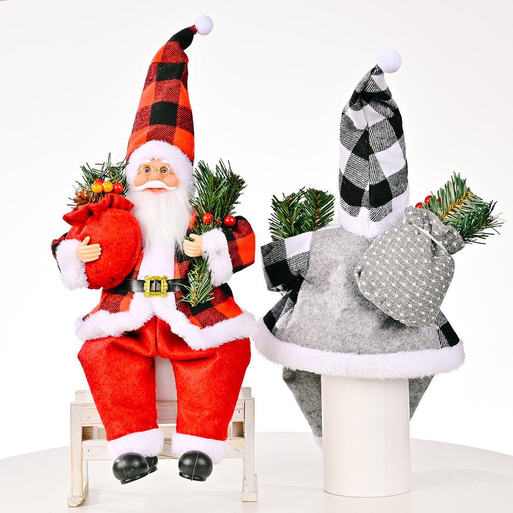 Charming Resin Santa Claus Figurine For Joyful Christmas Celebration And Festivities