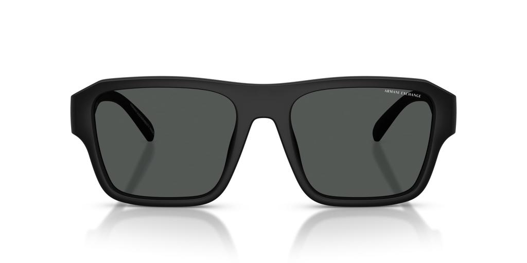 Oakley Sunglasses Matte Black Frame Dark Grey 56mm Men's 0AX4154SU, (Front), Lens,