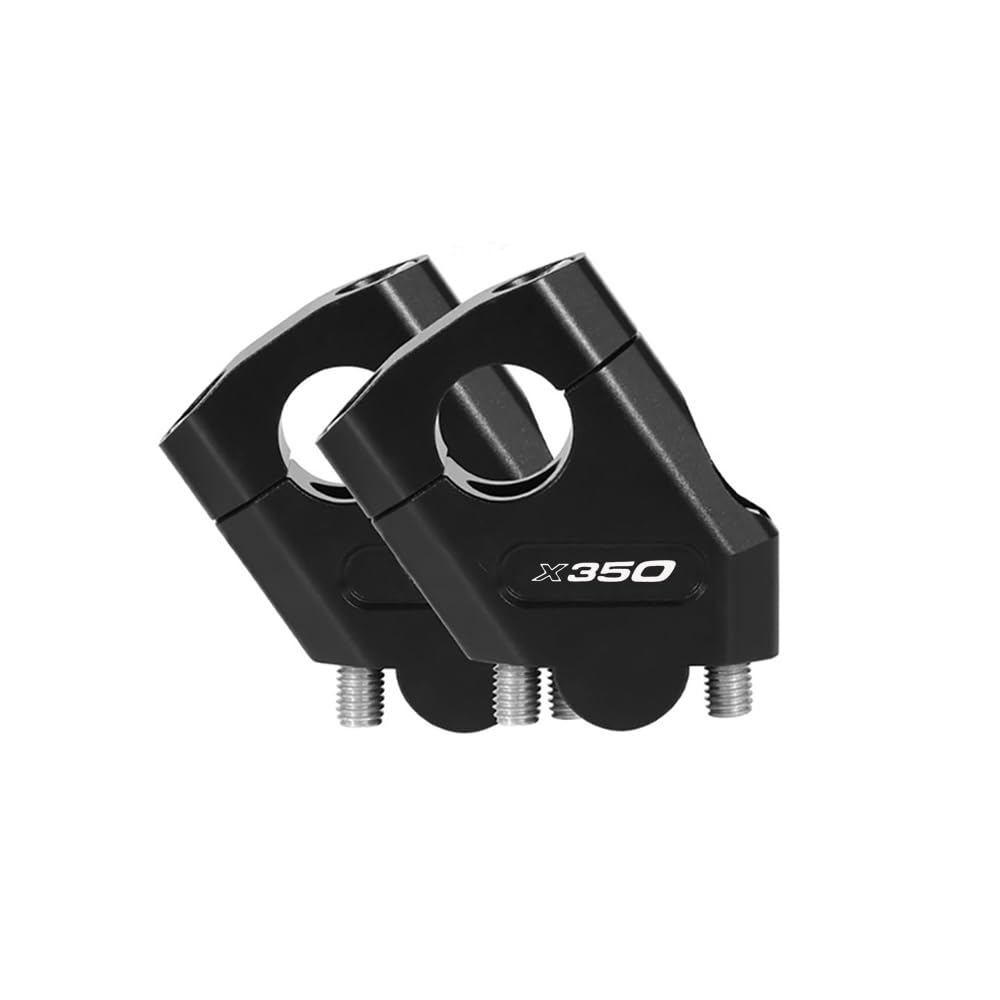 MAORANG FOR X350 2023 Motorcycle Handlebar Riser Motocross Reinforced Clamp Mount Pit Bike Bike x350 Accessories (22M, Black)