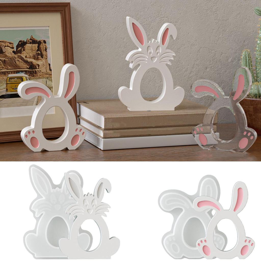 Silikonformen Osterhase Schmuckstück Silikonform DIY Hase Hängender Anhänger Gießformen Für Hasen Dekoration Gips Harz Handwerk