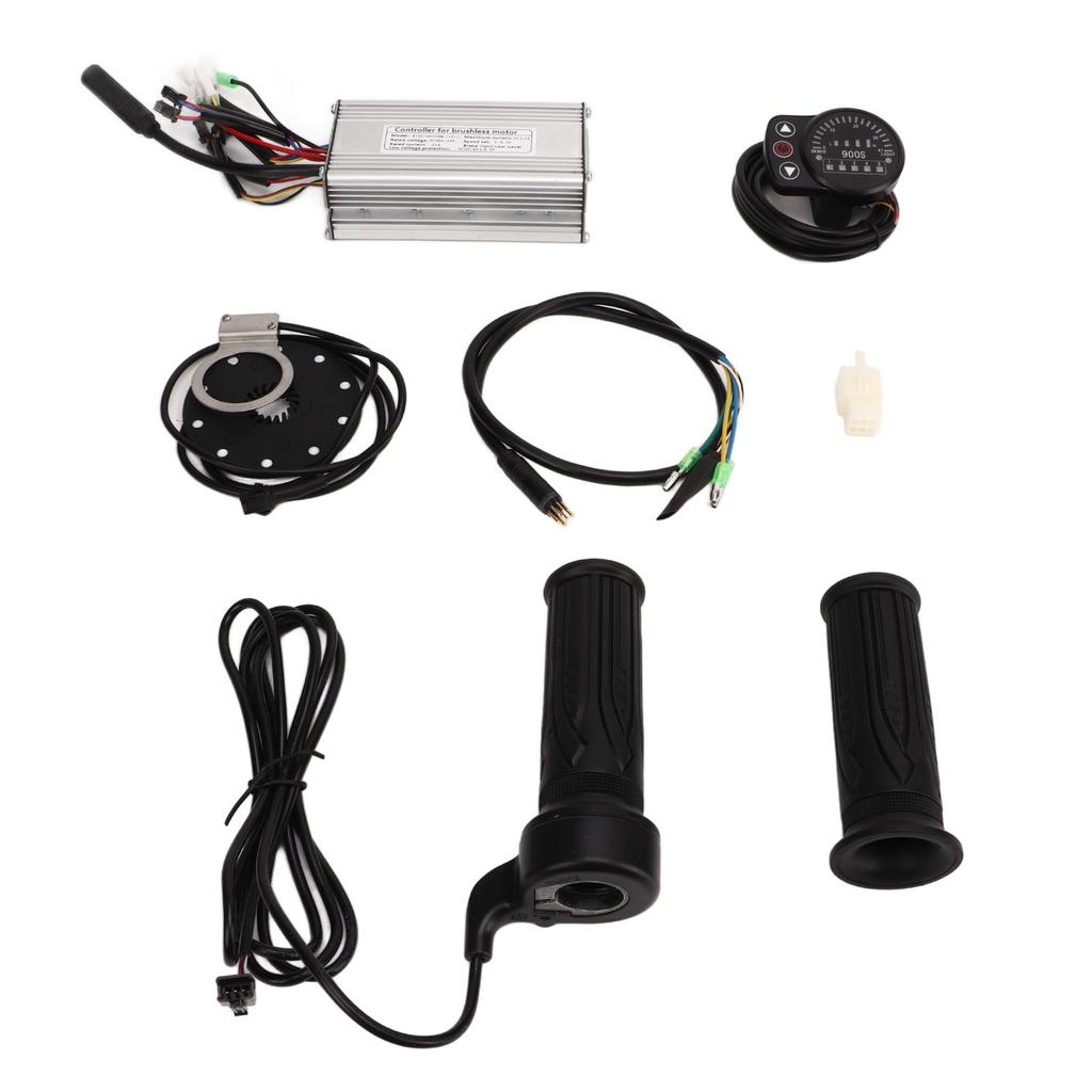 22A Electric Bike Sinewave Controller LED900S Display Throttle Handle Grips Kit for 500W Motor