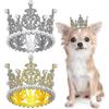 Medium Dog Crown Headband Puppies Cat Hat For Birthday Party, Crown For Boy Girl Wedding Hair Accessories Photo Prop Costume