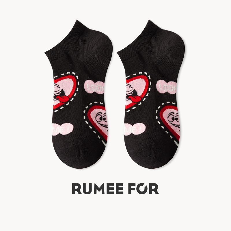 5 Pairs of Women's New Summer Thin Non Slip Breathable Shallow Mouth Invisible Short Boat Socks