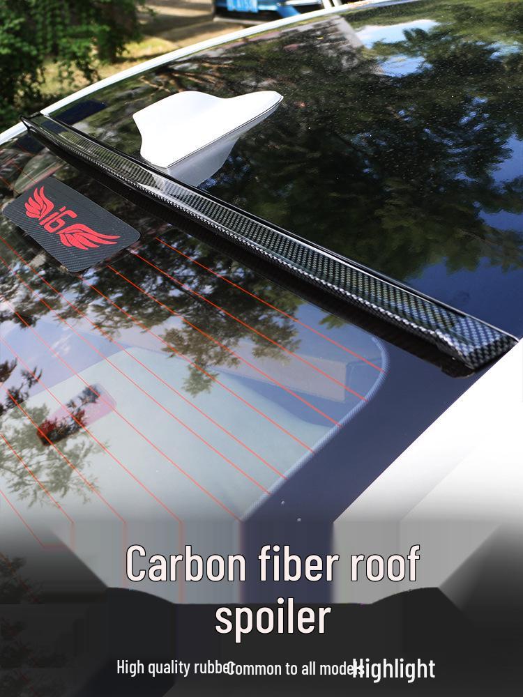 Universal Punch-Free Carbon Fiber Rear Wing Spoiler for Mini Corolla