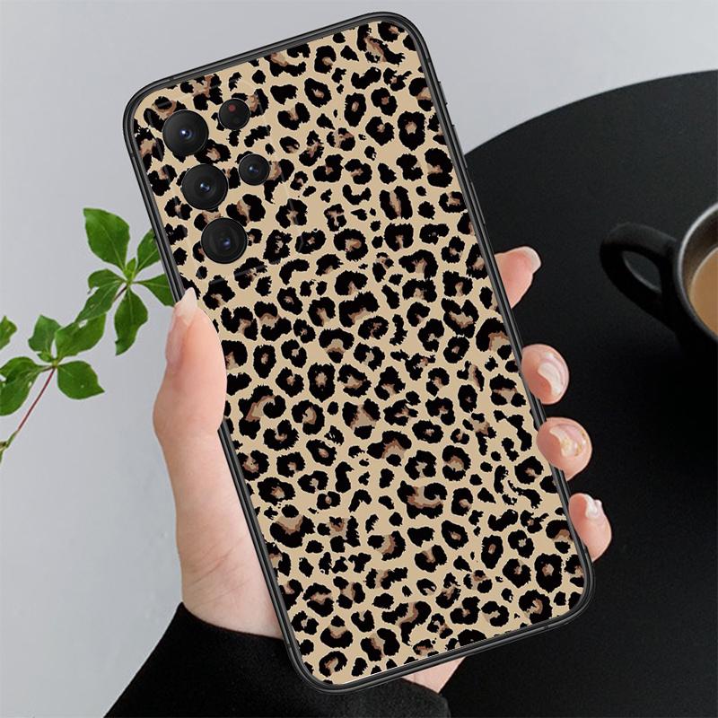 Leopard Animal Print Funda Phone Case For Samsung Galaxy S26 S25 S24 S23 S22 Ultra S23 S22 S25 Plus S24 FE S26Edge